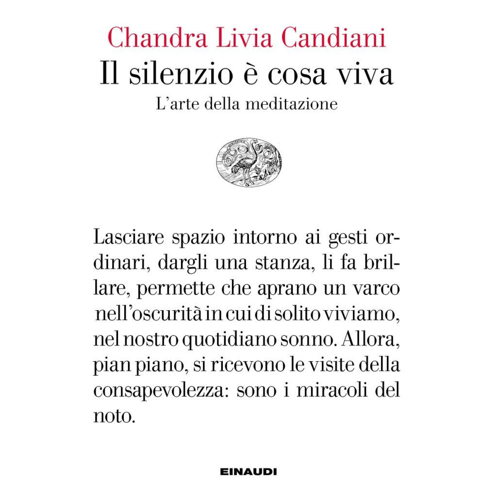 Copertina del libro Il silenzio è cosa viva di Chandra Candiani