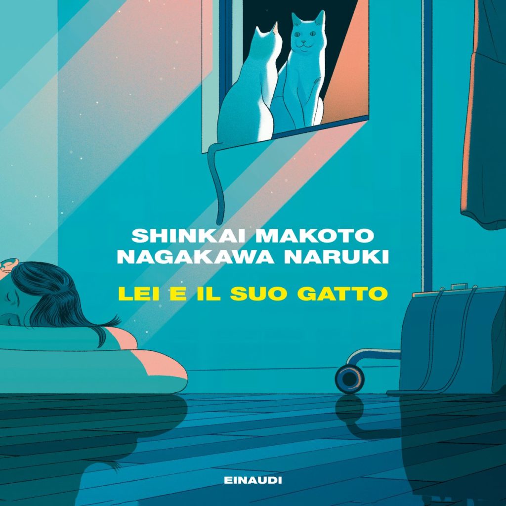 Copertina del libro Lei e il suo gatto di Shinkai Makoto, Nagakawa Naruki
