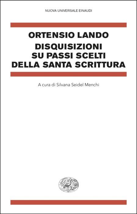 Copertina del libro Disquisizioni su passi scelti della Santa Scrittura di Ortensio Lando