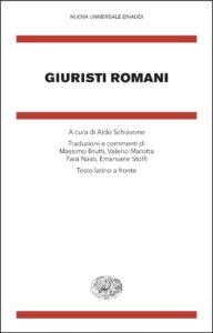 Copertina del libro Giuristi romani di VV.