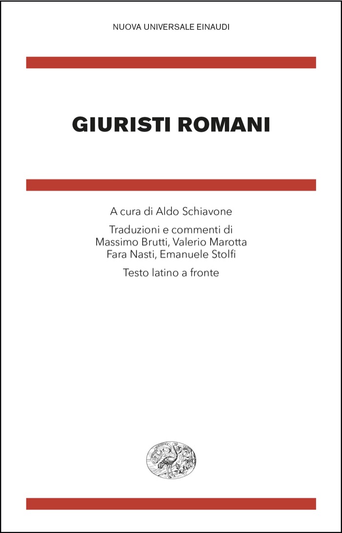 Copertina del libro Giuristi romani di VV.