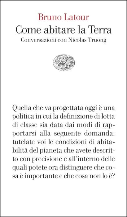 Copertina del libro Come abitare la Terra di Bruno Latour