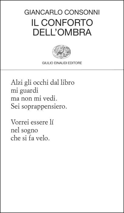 Copertina del libro Il conforto dell’ombra di Giancarlo Consonni