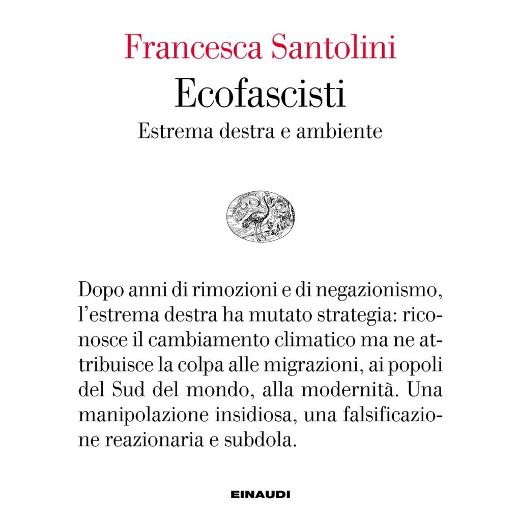 Copertina del libro Ecofascisti di Francesca Santolini